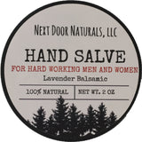 Hand Salve: For Hard Working Men & Women
